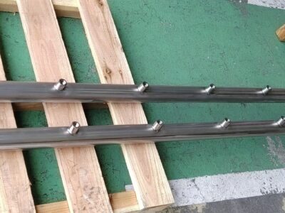 プレハブ配管（ニップル継手に板巻溶接パイプ横穴加工後、溶接）ハステロイC276